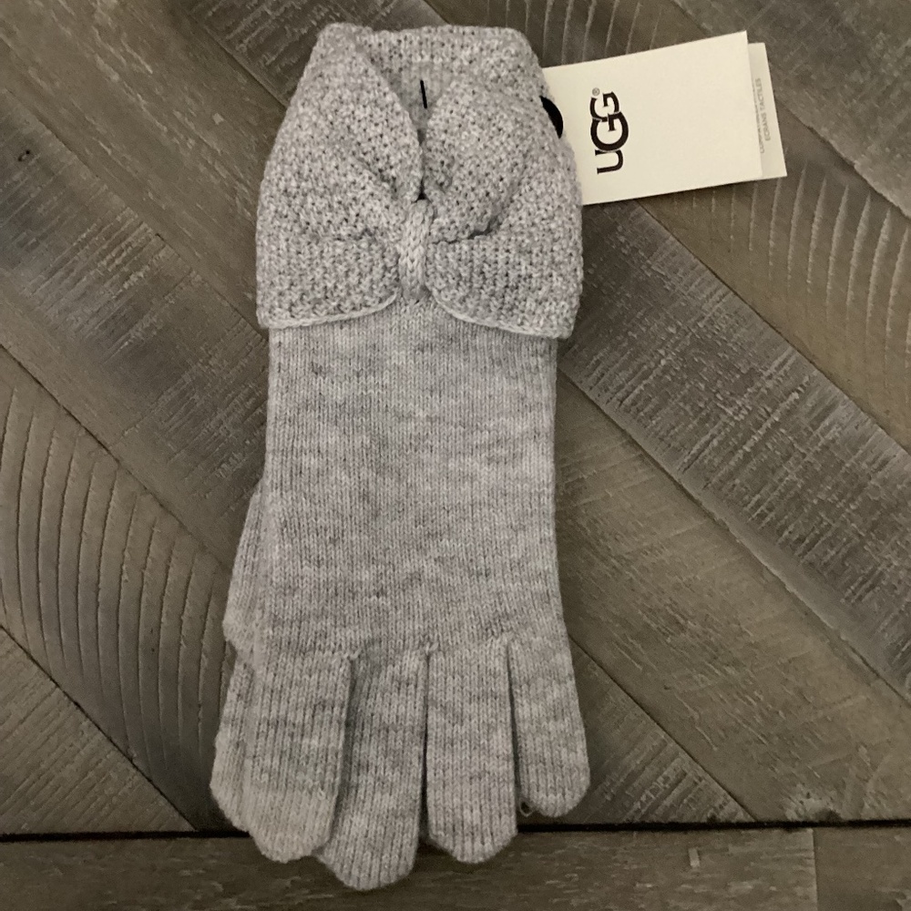 UGG Bow Wool Blend Tech Glove
